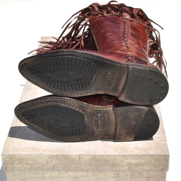 Bed Stu Hoplia Fringe Trim Boot Size 7 - Picture 7 of 8